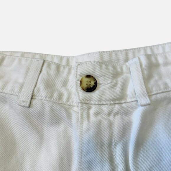 Reformation Marine Jeans White Denim High Rise Straight Leg Women's 24 - Picture 7 of 9